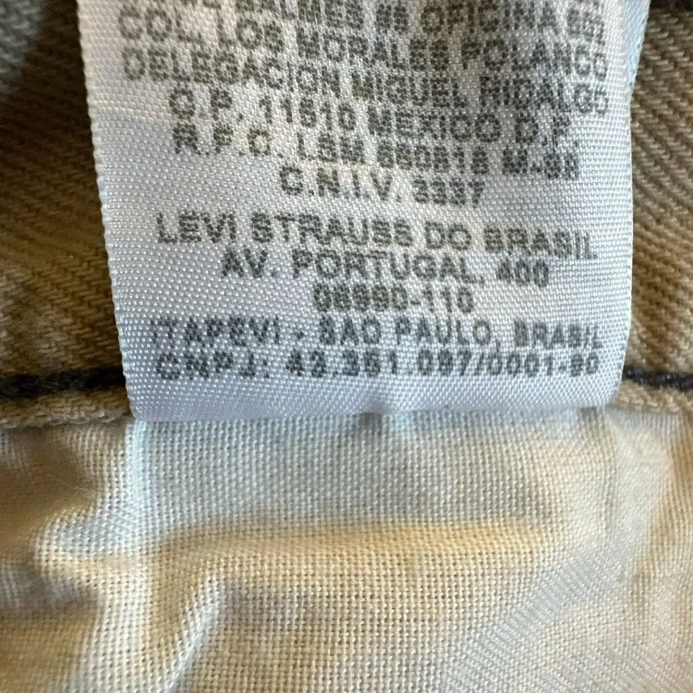 Levi’s Men’s 501 XX Jeans Mens Tan Straight‎ Fit Pants Chino
